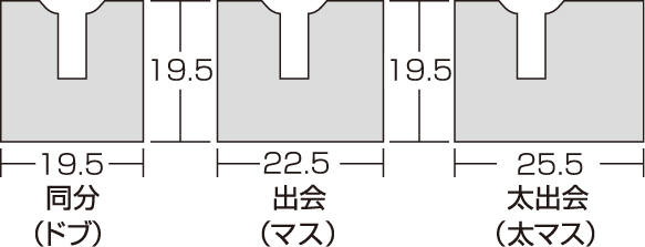 襖縁　寸法図